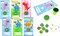 Tiny Mills 36 PACK Dinosaurs Valentine's Day Cards with Stampers for Valentine's Day Classroom Exchange Birthday Party Favor Prizes